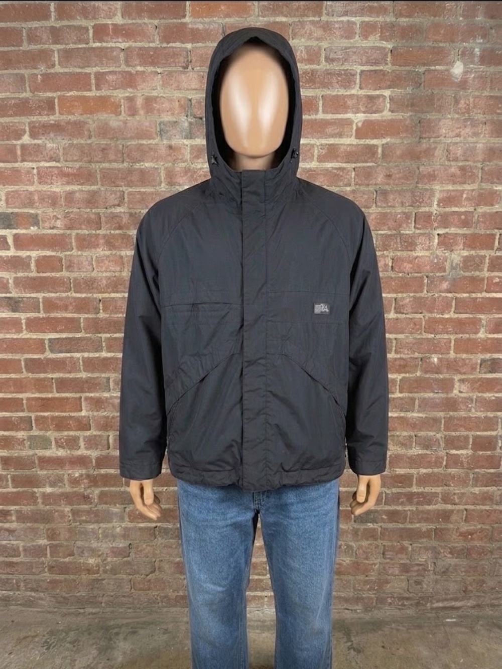 Burton Men's Black Hooded Raincoat Jacket - Excellent condition